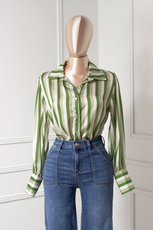 Blusa Verde Rayas