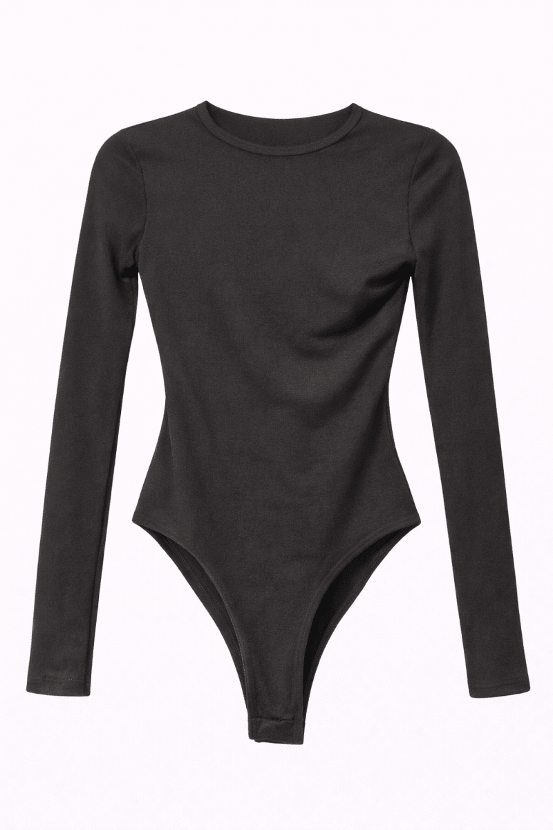 Body negro manga larga - BO9696-NES