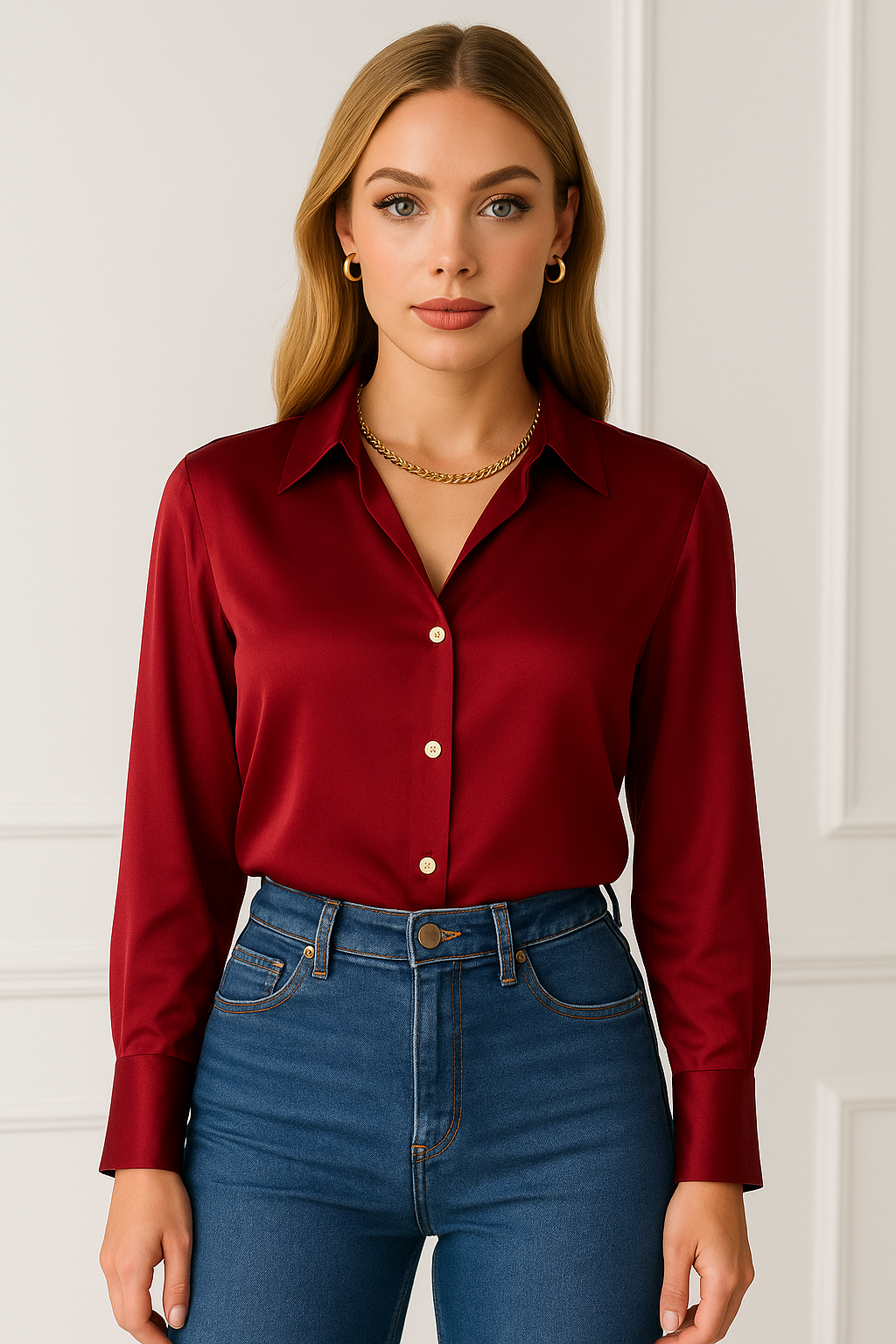 Camisera Roja manga larga