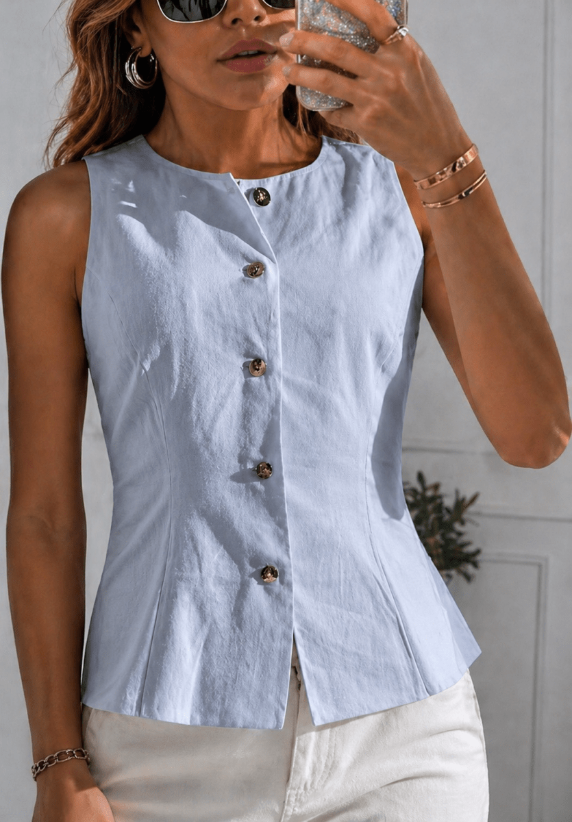 Chaleco Celeste - CH5218-AZS
