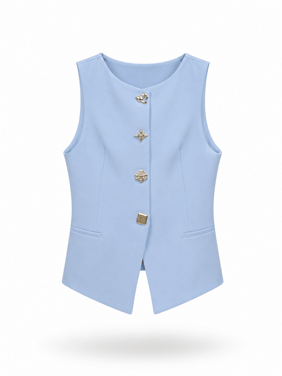 Chaleco Celeste - VS1234-AZS