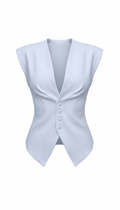 Chaleco celeste - VS6353-AZS