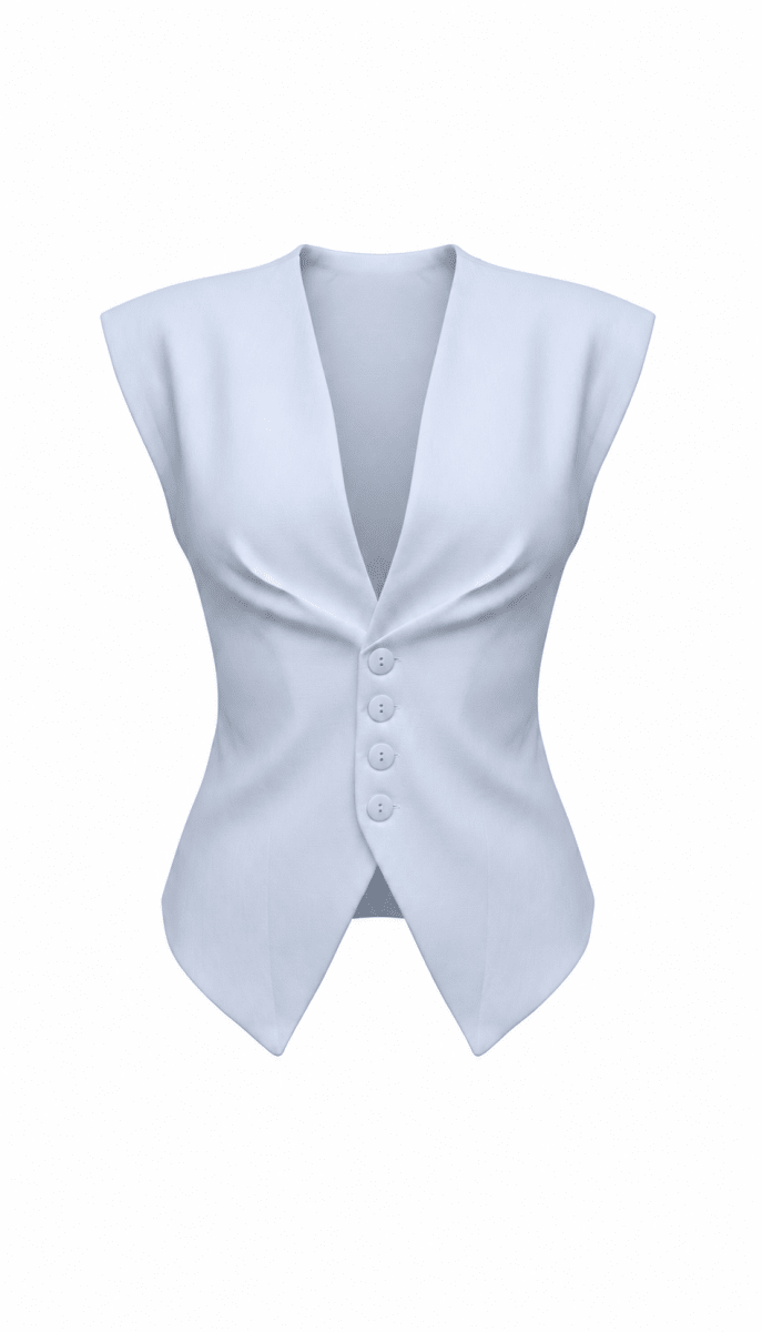 Chaleco celeste - VS6353-AZS