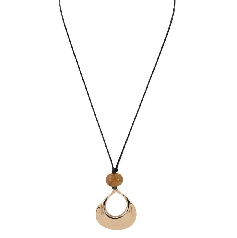 Collar negro gota - CO1664