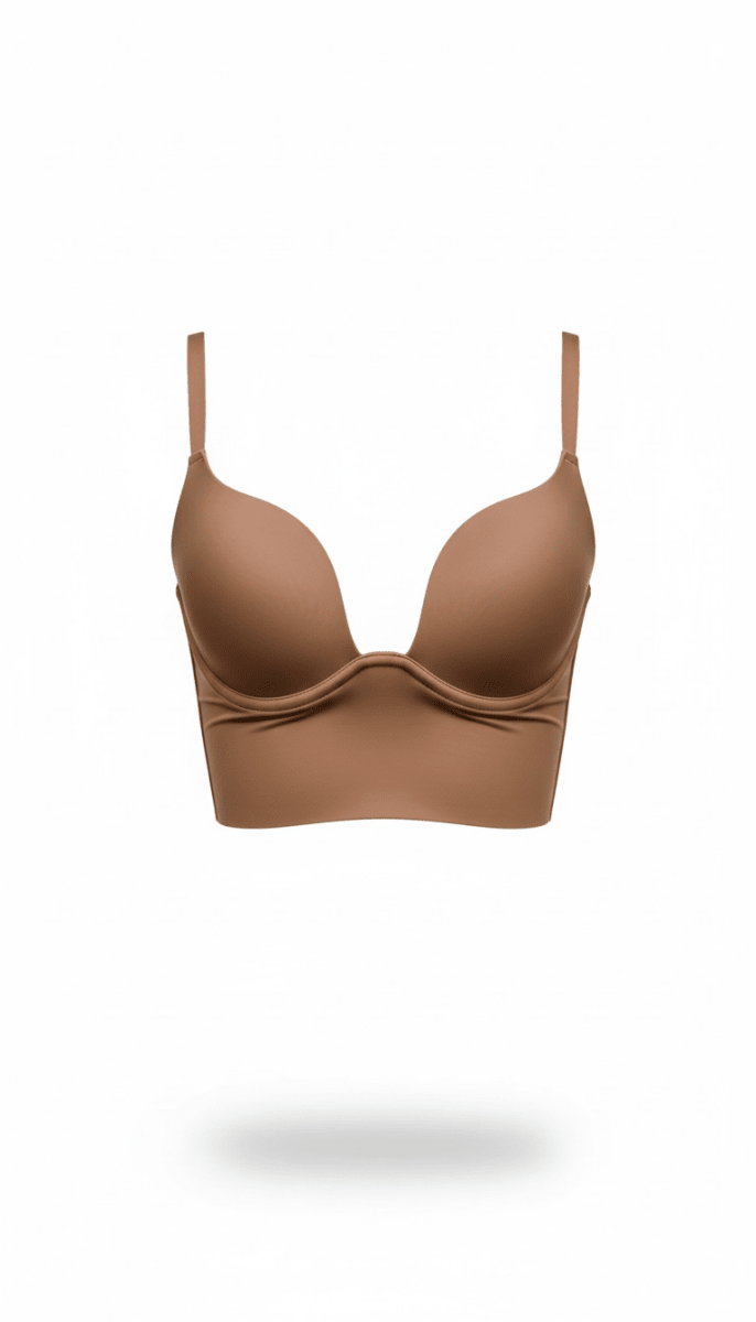 Crop Café top con copas - BL0631-CAS