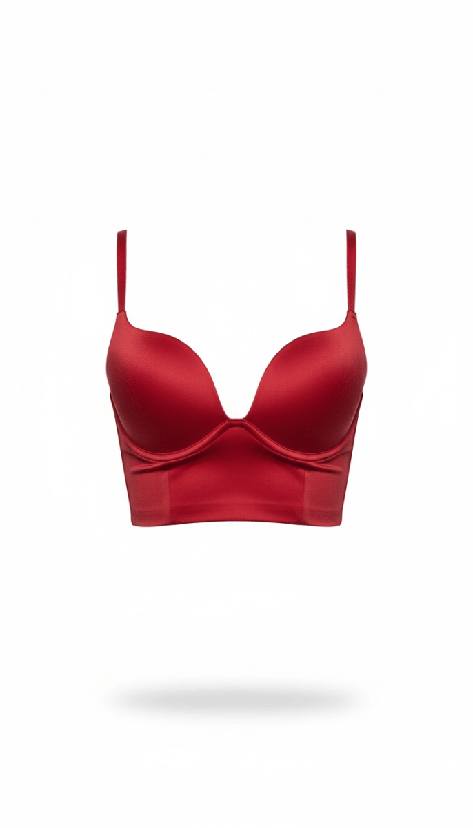 Crop Rojo top con copas - BL0631-ROS