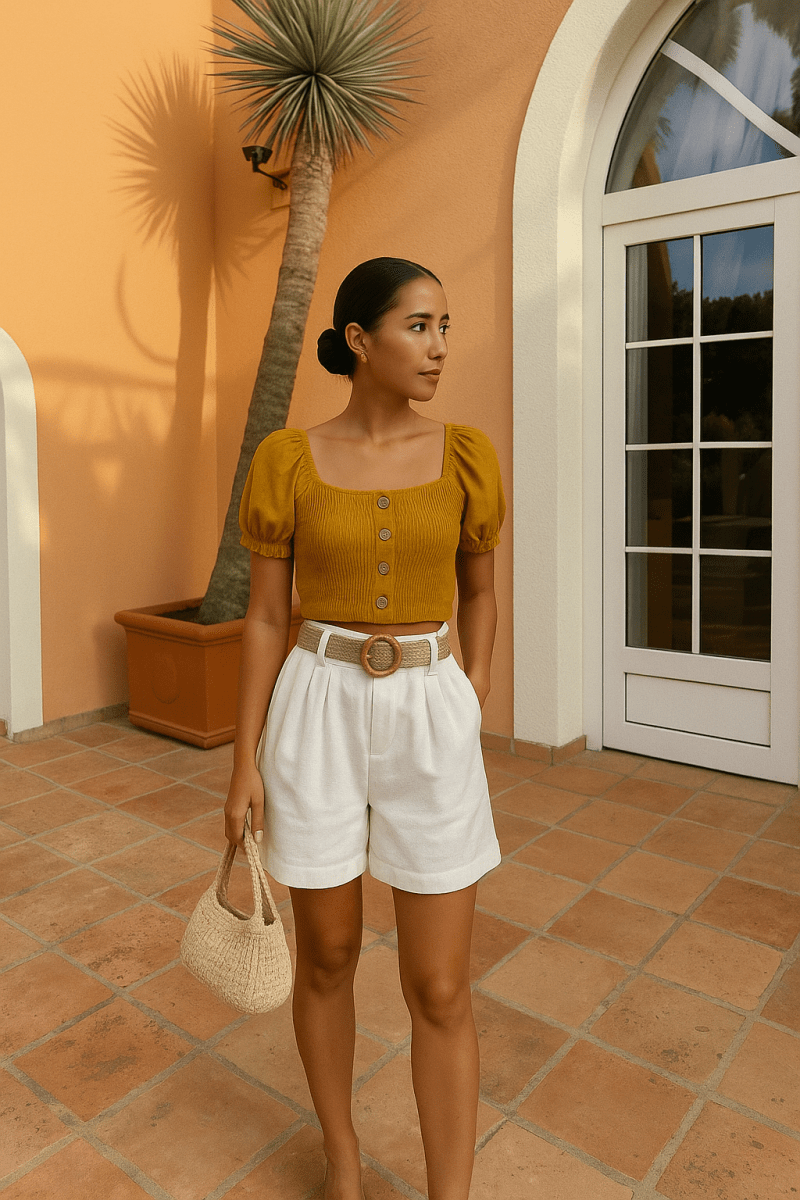 Crop top mostaza - BLP25-MOS