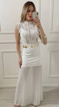 Falda Blanca larga - FA0001-BLS