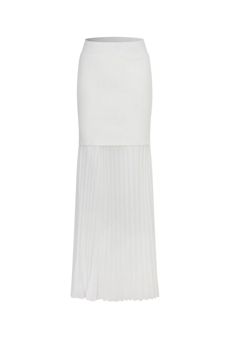 Falda Blanca larga - FA0001-BLS