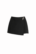 Falda Short Negra con pendiente - FA6815-NES