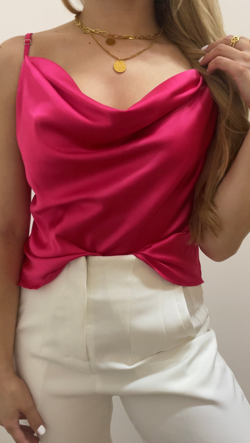 Blusa satín