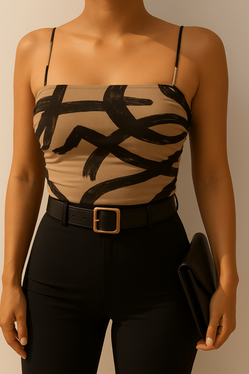 Mesh bodysuit estampado - BO4346-ESS