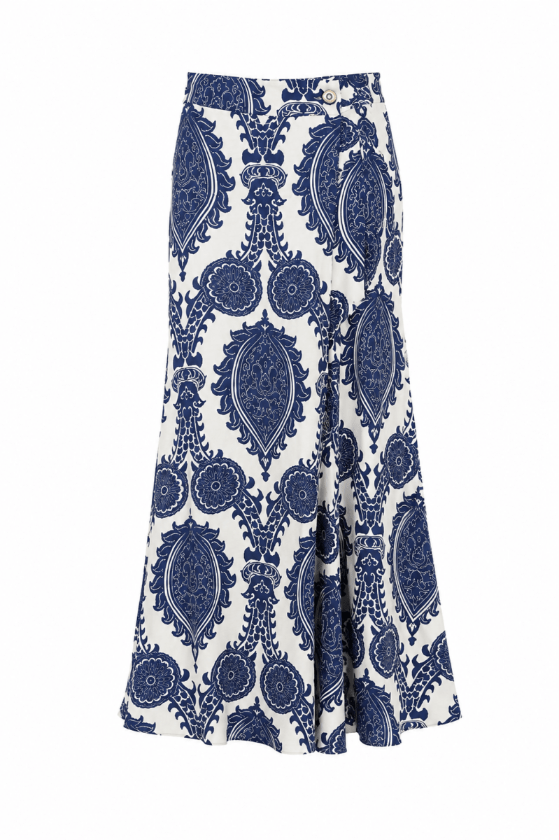 Pantalón Azul estampado - PA0175-AZS