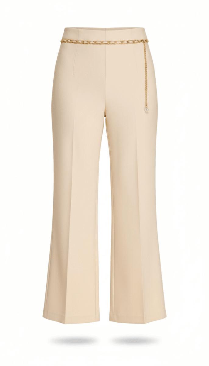 Pantalón Beige con cadena - PA1260-BES