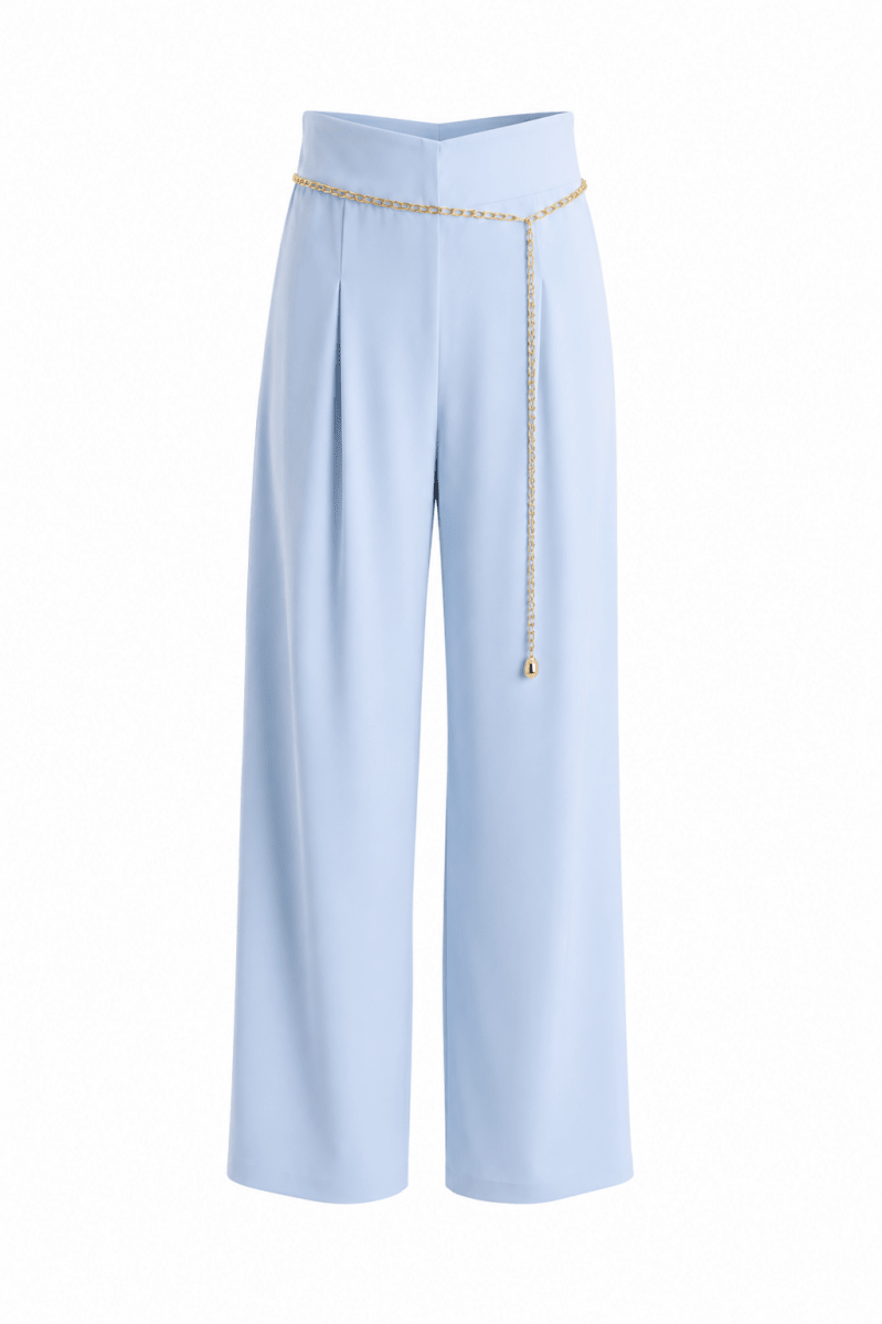 Pantalón Celeste con cadena - PA1641-CES