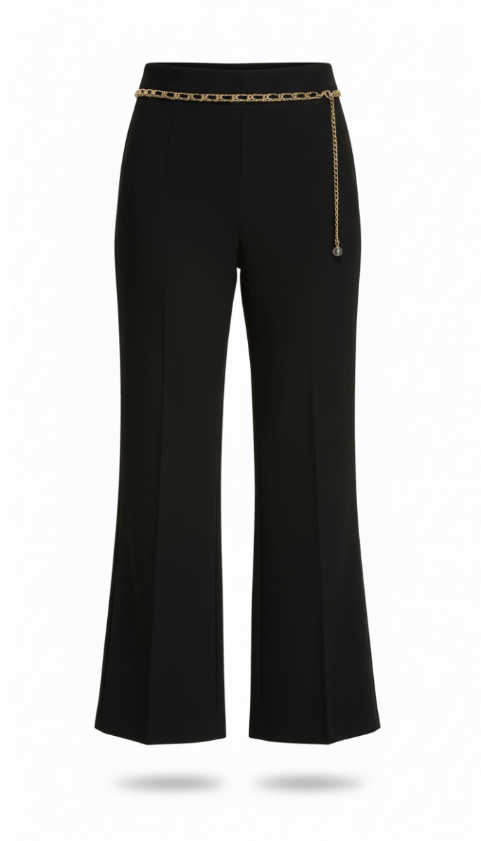 Pantalón Negro con cadena - PA1260-NES