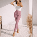 Pantalón palo de Rosa con Pinzas - PA5113-RSXS