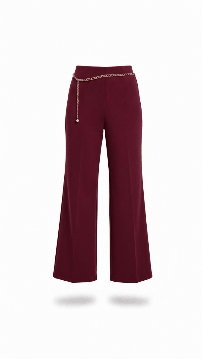 Pantalón vino con cadena - PA1260-VIS