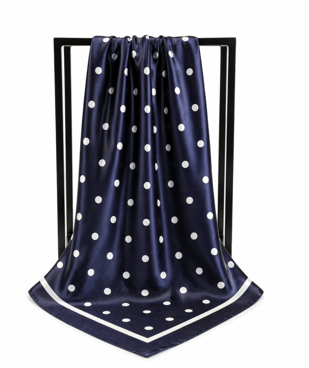 Pañuelo bandana polka dots azul - PÑ756-AZ