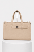 Set de bolso y billetera beige estructurado - BO0101-RS