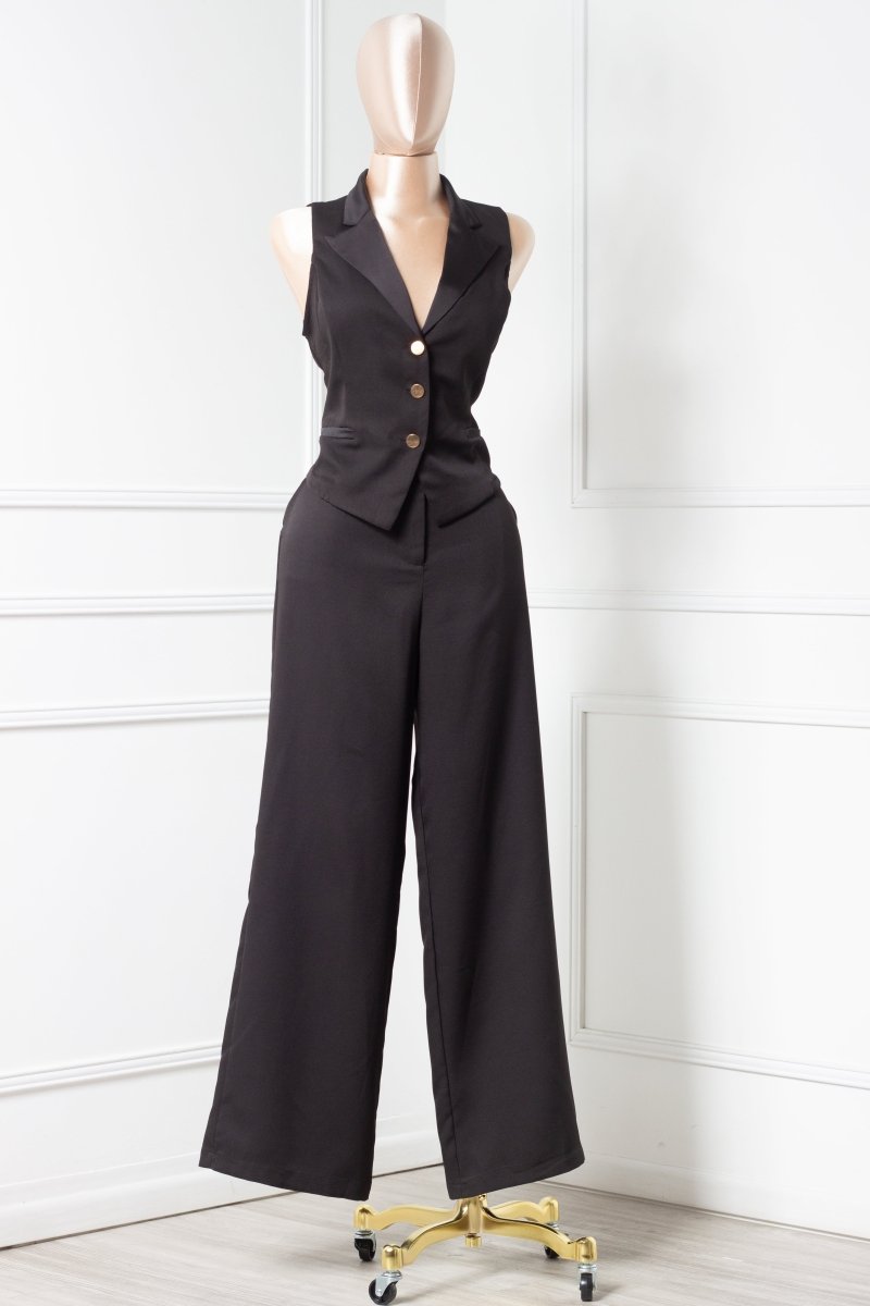 Set de chaleco y Pantalon negro - SE1479-NEM