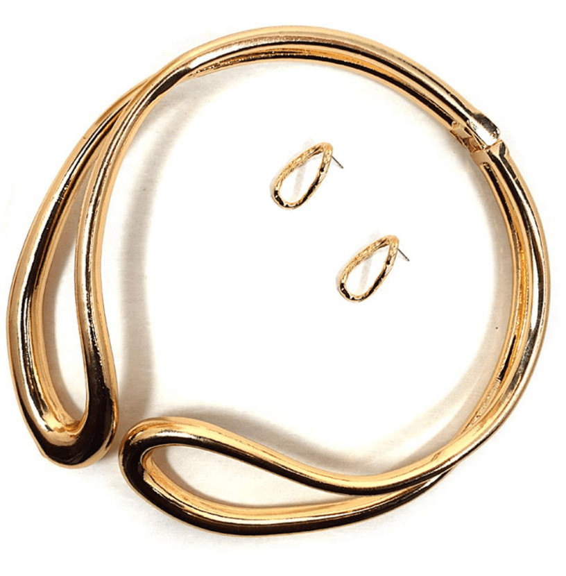 Set de Collar dorado - CO84488-DO