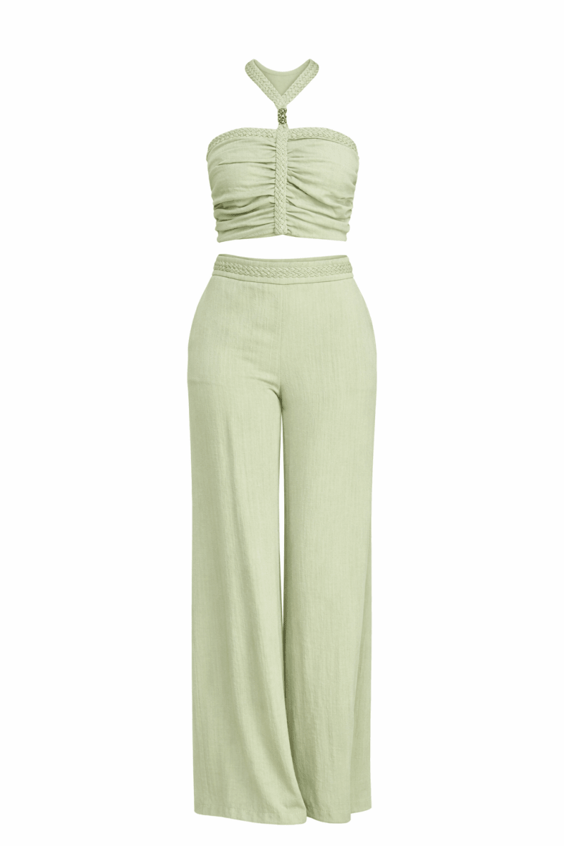 Set Verde Jade top pantalón - SE5343-VES