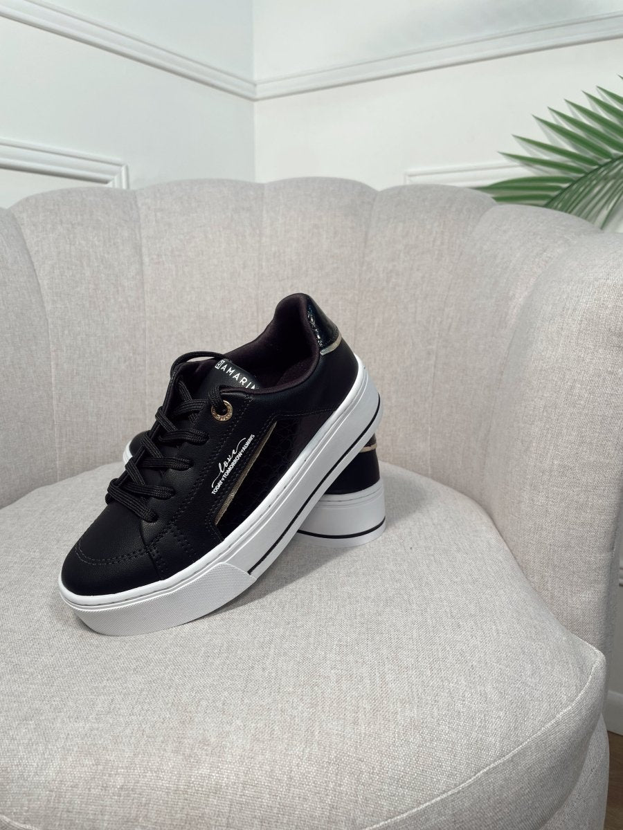 Tenis negras-calzado brasileño - ZA7109-NE5