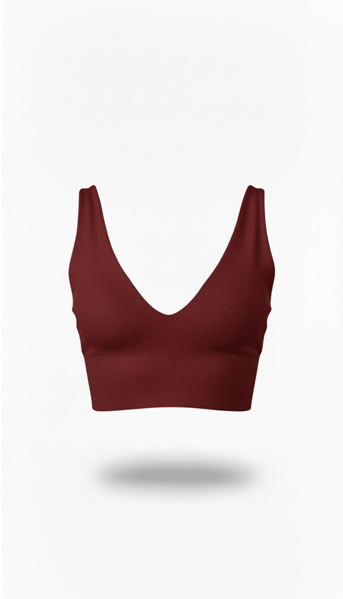 Top vino cuello V corte laser - BL0917-VISM