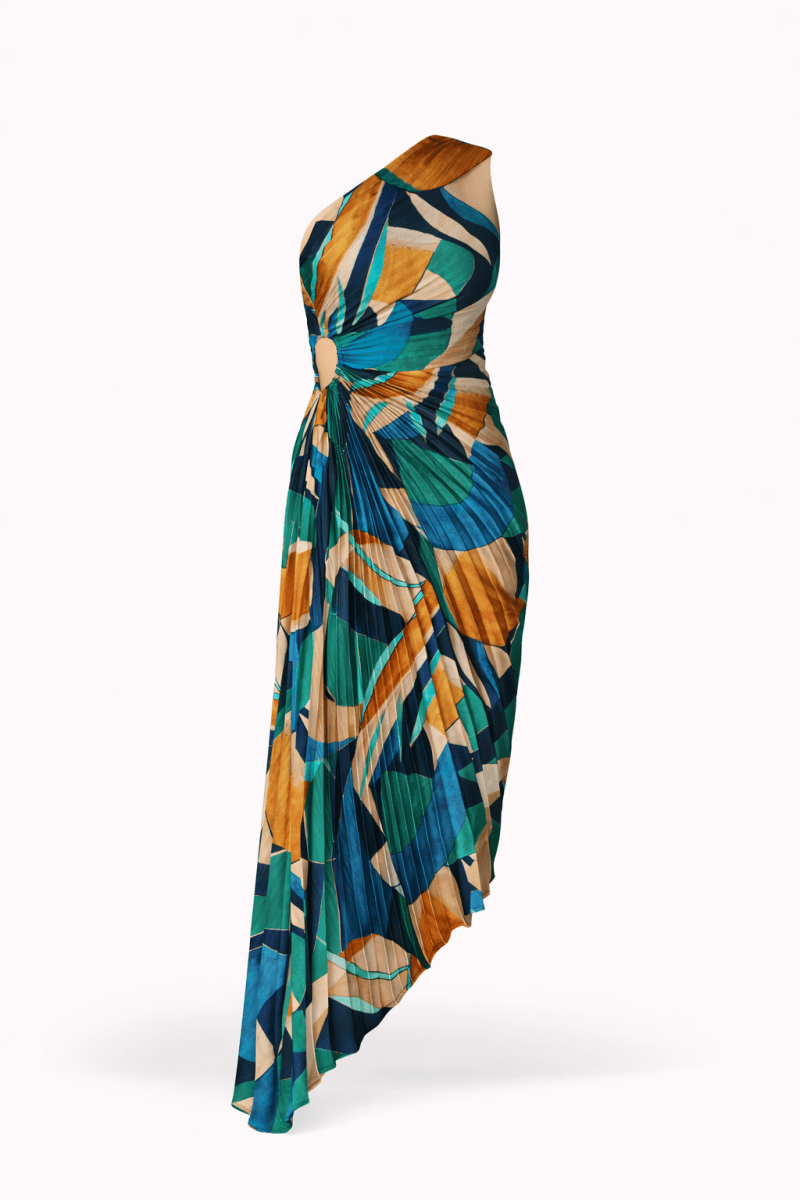 Vestido Largo Estampado - VE0589-ESS