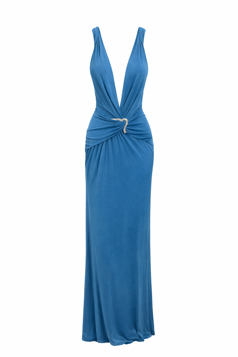 Vestido turquesa - VE5191-AZS