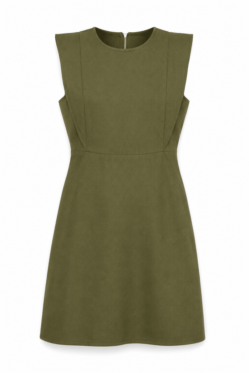 Vestido Verde 100% algodón - VE1306-VES