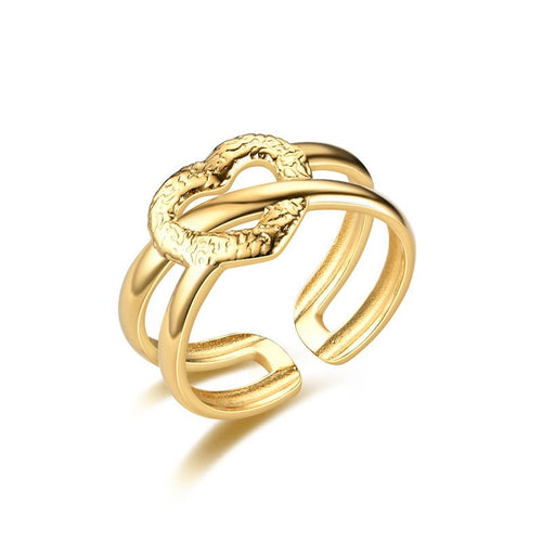 Anillo unitalla ajustable corazón - AN05