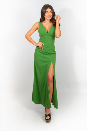 Vestido verde de gala